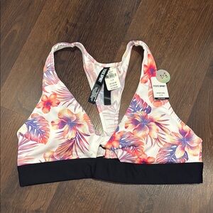 Victoria’s Secret Pink Floral Sports Bra by - Multicolor Swim top